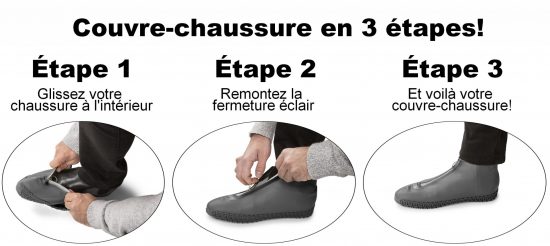 4 Paires Couvre-Chaussures Silicone, Couvre-Chaussures Silicone  Imperméable, Antidérapant Réutilisable Étanche Silicone Couvre-Chaussures  Pluie pour