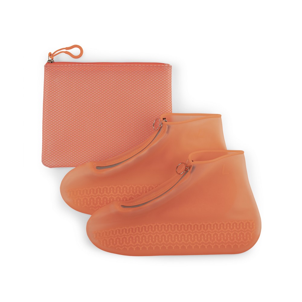 couvre chaussures en silicone imperméable taille m rose 