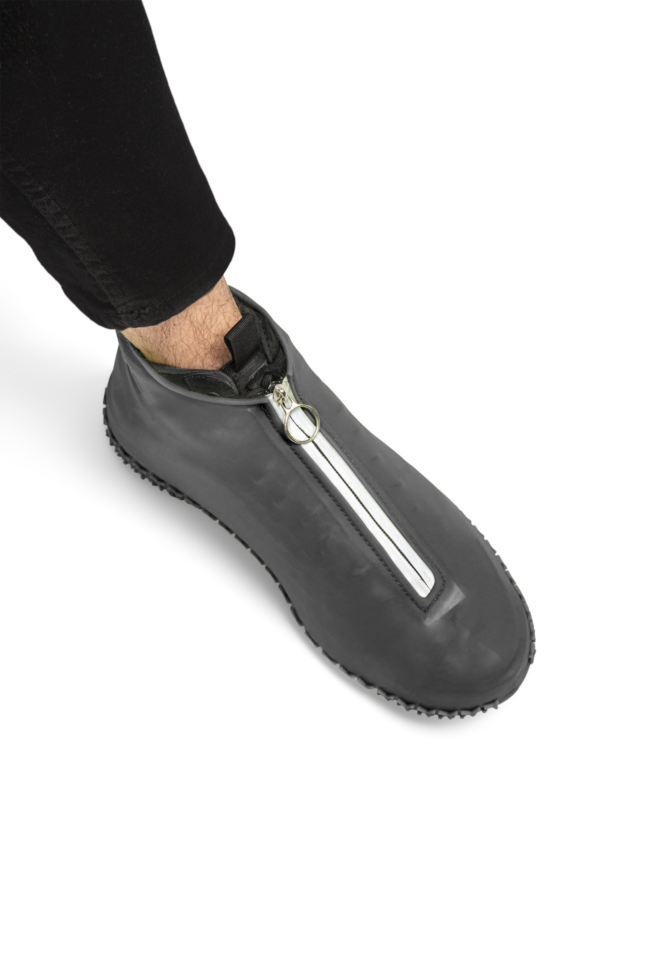 Couvre-chaussures imperméable en silicone pour bottes de travail - Haute  élasticité - Design à double boutonnage pour éviter la saleté de vos  précieuses chaussures (couleur : D, taille : XXXL (30,5 cm)) : :  Mode